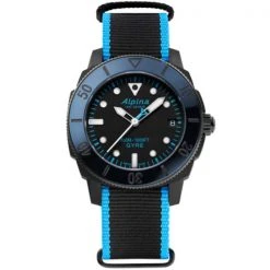 Montres Outdoor ALPINA WATCHES SEASTRONG DIVER GYRE COMTESSE AUTOMATIC 22 Noir / Bleu