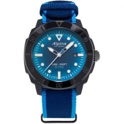 Montres Outdoor ALPINA WATCHES SEASTRONG DIVER GYRE GENTS AUTOMATIC SMOKE BLUE 22 Bleu