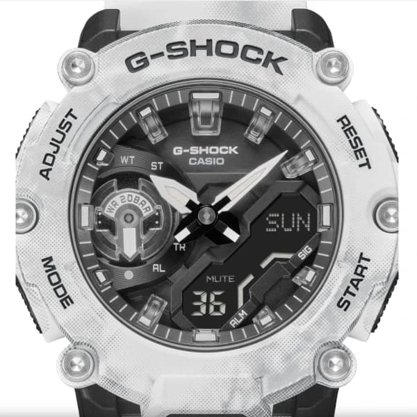 Montres Outdoor G-SHOCK GA-2200GC-7AER 22 Blanc / Gris / Noir 3 Montres Outdoor G-SHOCK GA-2200GC-7AER 22 Blanc / Gris / Noir – Image 3