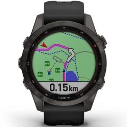 Montres Cardio GPS GARMIN FENIX 7S SAPPHIRE SOLAR CARBON GRAY W/BLACK BAND 22 Noir -Magasin Electronique 9 101771 fenix 7s sapphire solar carbon gray w black band 010 02539 25 04
