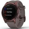 Montres Cardio GPS GARMIN FENIX 7S SAPPHIRE SOLAR BRONZE W/GREY BAND 22 Violet