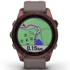 Montres Cardio GPS GARMIN FENIX 7S SAPPHIRE SOLAR BRONZE W/GREY BAND 22 Violet -Magasin Electronique 9 101773 fenix 7s sapphire solar bronze w grey band 010 02539 29 03