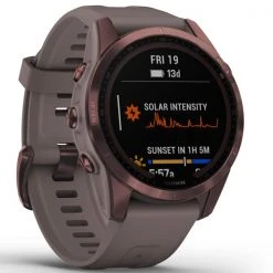Montres Cardio GPS GARMIN FENIX 7S SAPPHIRE SOLAR BRONZE W/GREY BAND 22 Violet -Magasin Electronique 9 101773 fenix 7s sapphire solar bronze w grey band 010 02539 29 04