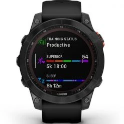 Montres Cardio GPS GARMIN FENIX 7 SOLAR GREY W/BLACK BAND 22 Noir -Magasin Electronique 9 101775 fenix 7 solar grey w black band 010 02540 11 04