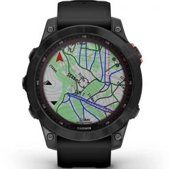 Montres Cardio GPS GARMIN FENIX 7 SOLAR GREY W/BLACK BAND 22 Noir -Magasin Electronique 9 101775 fenix 7 solar grey w black band 010 02540 11 06