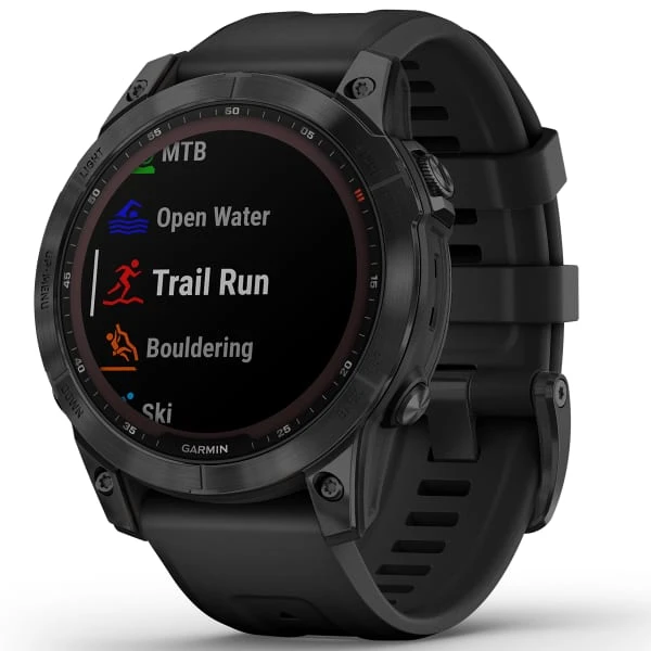 Montres Cardio GPS GARMIN FENIX 7 SAPPHIRE SOLAR BLACK W/BLACK BAND 22 Noir 1 Montres Cardio GPS GARMIN FENIX 7 SAPPHIRE SOLAR BLACK W/BLACK BAND 22 Noir