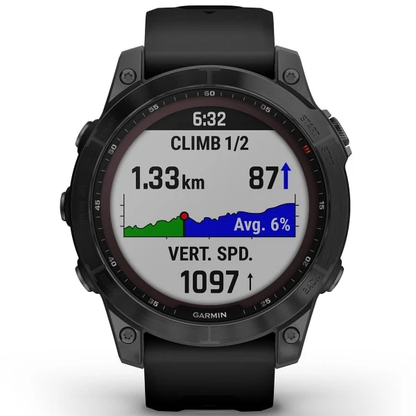 Montres Cardio GPS GARMIN FENIX 7 SAPPHIRE SOLAR BLACK W/BLACK BAND 22 Noir 2 Montres Cardio GPS GARMIN FENIX 7 SAPPHIRE SOLAR BLACK W/BLACK BAND 22 Noir – Image 2