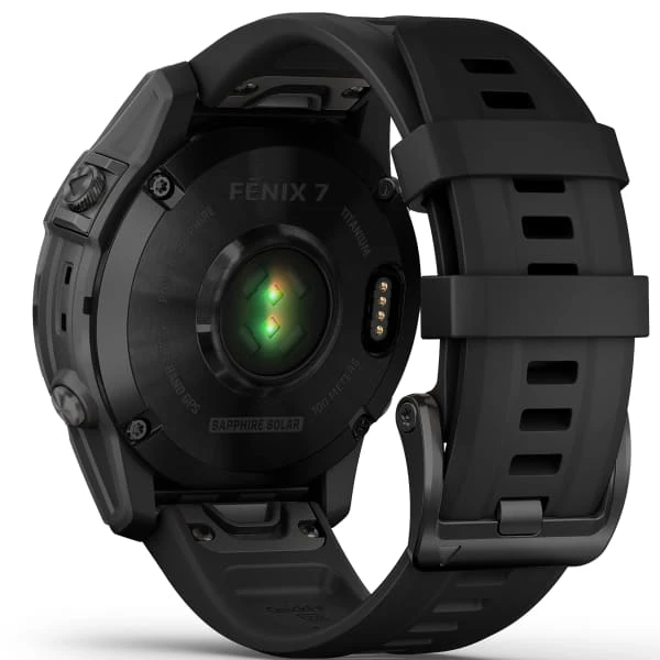 Montres Cardio GPS GARMIN FENIX 7 SAPPHIRE SOLAR BLACK W/BLACK BAND 22 Noir 6 Montres Cardio GPS GARMIN FENIX 7 SAPPHIRE SOLAR BLACK W/BLACK BAND 22 Noir – Image 6