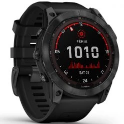 Montres Cardio GPS GARMIN FENIX 7X SOLAR GREY W/BLACK BAND 22 Noir -Magasin Electronique 9 101779 fenix 7x solar grey w black band 010 02541 01 04