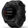 Montres Cardio GPS GARMIN FENIX 7X SAPPHIRE SOLAR BLACK W/BLACK BAND 22 Noir