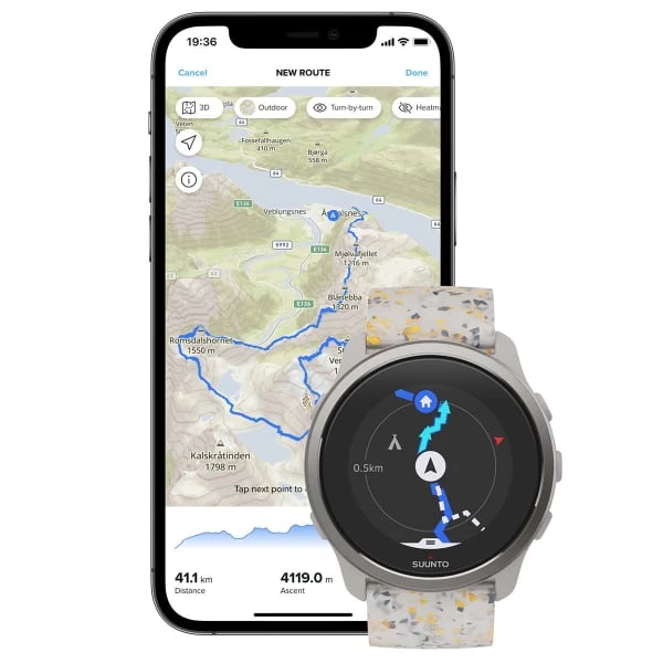 Montres Cardio GPS SUUNTO 5 PEAK RIDGE SAND MULTICOLOR 22 Gris 5 Montres Cardio GPS SUUNTO 5 PEAK RIDGE SAND MULTICOLOR 22 Gris – Image 5