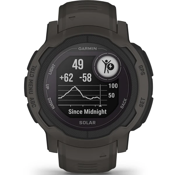 Montres Cardio GPS GARMIN INSTINCT 2 SOLAR GRAPHITE 22 Noir 1 Montres Cardio GPS GARMIN INSTINCT 2 SOLAR GRAPHITE 22 Noir