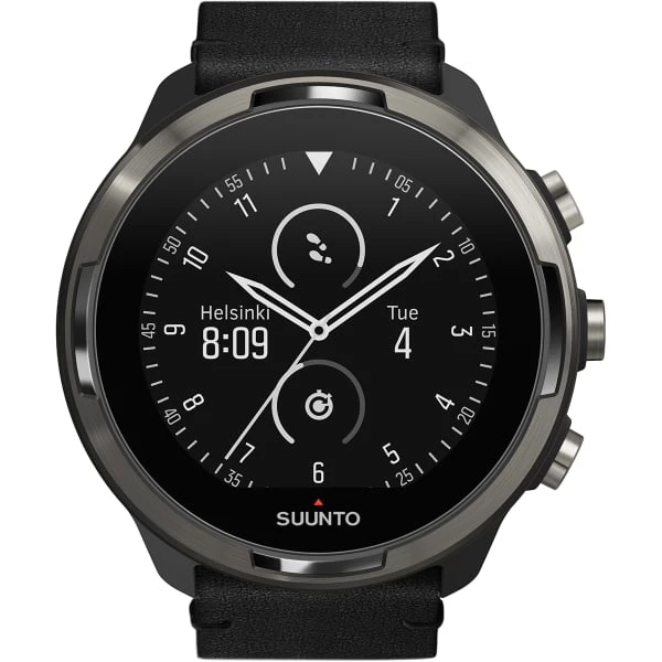 Montres Cardio GPS SUUNTO 9 BARO TITANIUM LEATHER 22 Noir / Gris 1 Montres Cardio GPS SUUNTO 9 BARO TITANIUM LEATHER 22 Noir / Gris