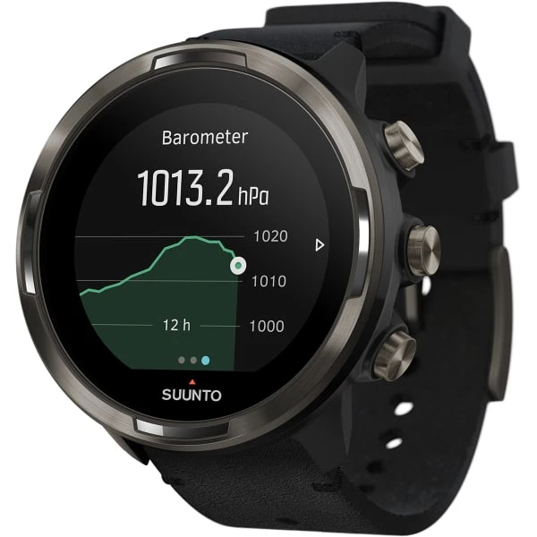 Montres Cardio GPS SUUNTO 9 BARO TITANIUM LEATHER 22 Noir / Gris 5 Montres Cardio GPS SUUNTO 9 BARO TITANIUM LEATHER 22 Noir / Gris – Image 5
