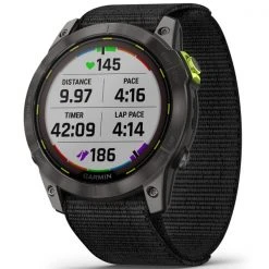 Montres Cardio GPS GARMIN ENDURO 2 SAPPHIRE CARBON GREY 22 Noir / Vert