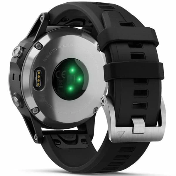 Montres Cardio GPS GARMIN FENIX 5S PLUS SILVER W/BLACK BAND 19 Noir – Image 6