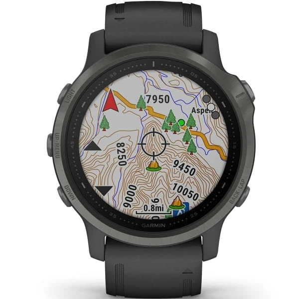 Montres Cardio GPS GARMIN FENIX 6S SAPPHIRE CARBON GREY W/BLACK BAND 21 Gris / Noir 6 Montres Cardio GPS GARMIN FENIX 6S SAPPHIRE CARBON GREY W/BLACK BAND 21 Gris / Noir – Image 6