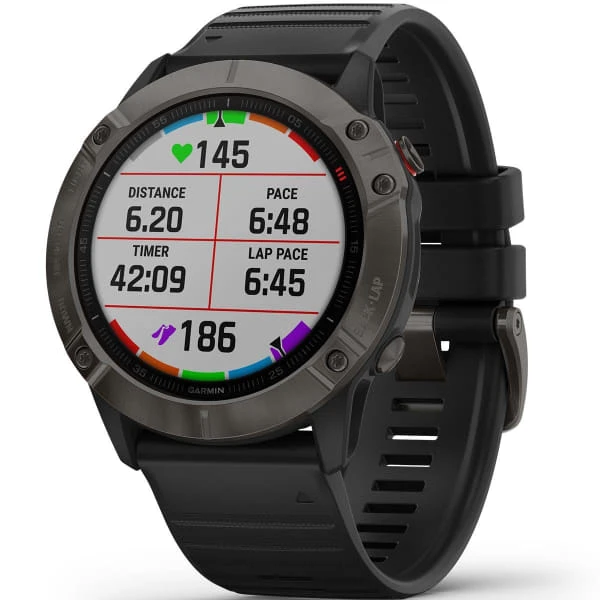 Montres Cardio GPS GARMIN FENIX 6X SAPPHIRE GRAY W/BLACK BAND 21 Noir / Gris 2 Montres Cardio GPS GARMIN FENIX 6X SAPPHIRE GRAY W/BLACK BAND 21 Noir / Gris – Image 2