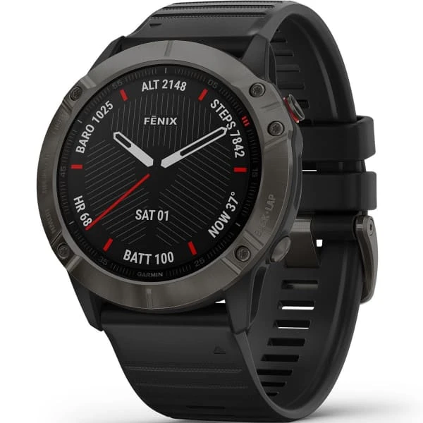 Montres Cardio GPS GARMIN FENIX 6X SAPPHIRE GRAY W/BLACK BAND 21 Noir / Gris 3 Montres Cardio GPS GARMIN FENIX 6X SAPPHIRE GRAY W/BLACK BAND 21 Noir / Gris – Image 3