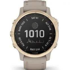 Montres Cardio GPS GARMIN FENIX 6S PRO SOLAR LT.GOLD W/ LT. SAND BAND 21 Beige 9 Montres Cardio GPS GARMIN FENIX 6S PRO SOLAR LT.GOLD W/ LT. SAND BAND 21 Beige -Magasin Electronique 9 77618 010 02409 11 04