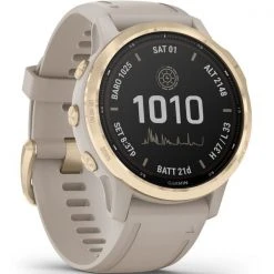 Montres Cardio GPS GARMIN FENIX 6S PRO SOLAR LT.GOLD W/ LT. SAND BAND 21 Beige 11 Montres Cardio GPS GARMIN FENIX 6S PRO SOLAR LT.GOLD W/ LT. SAND BAND 21 Beige -Magasin Electronique 9 77618 010 02409 11 06
