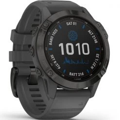 Montres Cardio GPS GARMIN FENIX 6 PRO SOLAR BLACK W/SLATE GRAY BAND 21 Gris -Magasin Electronique 9 77621 010 02410 11 06