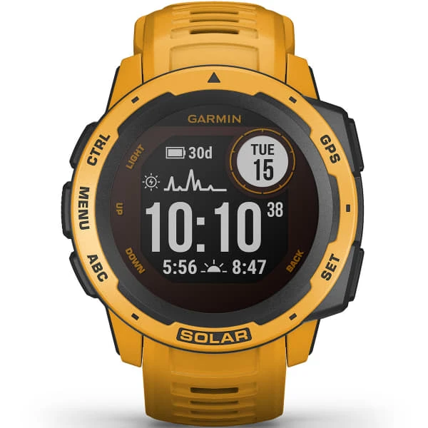 Montres Cardio GPS GARMIN INSTINCT SOLAR SUNBURST 21 Jaune 3 Montres Cardio GPS GARMIN INSTINCT SOLAR SUNBURST 21 Jaune – Image 3