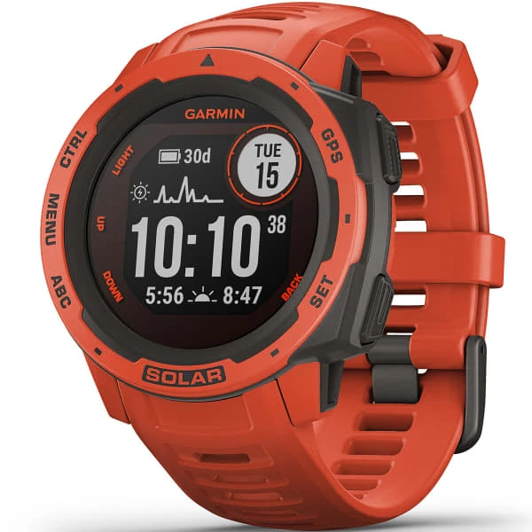 Montres Cardio GPS GARMIN INSTINCT SOLAR FLAME RED 21 Rouge 1 Montres Cardio GPS GARMIN INSTINCT SOLAR FLAME RED 21 Rouge