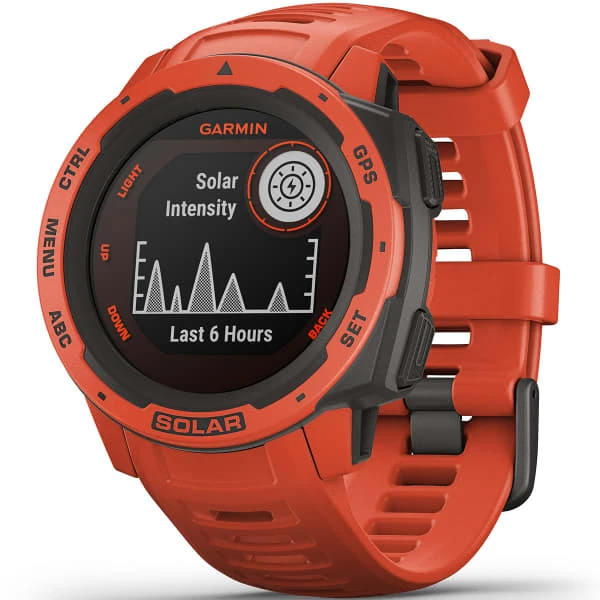 Montres Cardio GPS GARMIN INSTINCT SOLAR FLAME RED 21 Rouge 2 Montres Cardio GPS GARMIN INSTINCT SOLAR FLAME RED 21 Rouge – Image 2