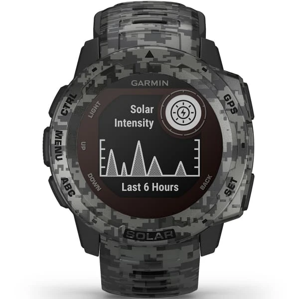 Montres Cardio GPS GARMIN INSTINCT SOLAR CAMO EDITION GRAPHITE CAMO 21 Gris 4 Montres Cardio GPS GARMIN INSTINCT SOLAR CAMO EDITION GRAPHITE CAMO 21 Gris – Image 4