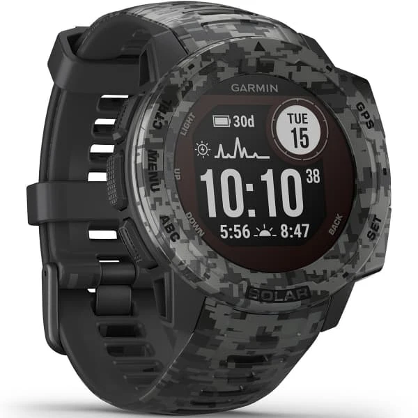 Montres Cardio GPS GARMIN INSTINCT SOLAR CAMO EDITION GRAPHITE CAMO 21 Gris 5 Montres Cardio GPS GARMIN INSTINCT SOLAR CAMO EDITION GRAPHITE CAMO 21 Gris – Image 5