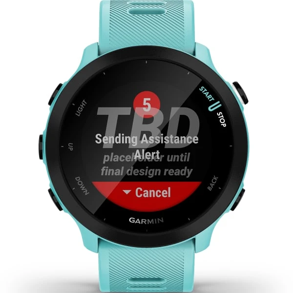 Montres Cardio GPS GARMIN FORERUNNER 55 AQUA 22 Bleu 5 Montres Cardio GPS GARMIN FORERUNNER 55 AQUA 22 Bleu – Image 5